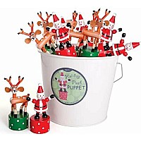 Push Puppet Santa and Reindeer (assorted)