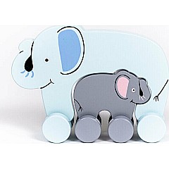 Big & Little Elephant Push Toy
