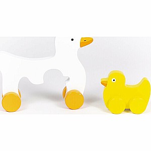 Big & Little Duck Push Toy