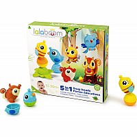 Lalaboom 5 in 1 Snap Beads Animals Gift Box