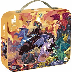 Puzzle - Fiery Dragons - 54 Pcs