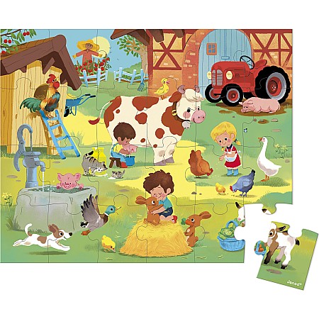 Puzzle - A Day At The Farm - 24 Pcs