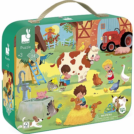 Puzzle - A Day At The Farm - 24 Pcs