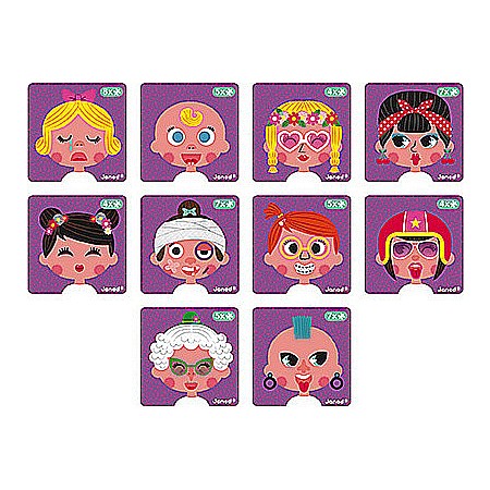 Girl'S Crazy Faces Magneti'Book