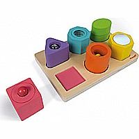 I Wood Shapes & Sounds 6-Block Puzzle