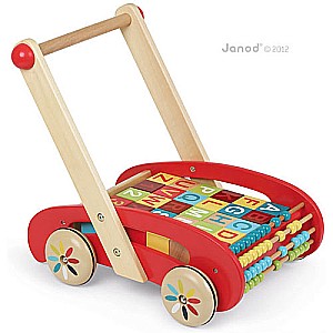 Abc Buggy Baby Walker with 30 Blocks