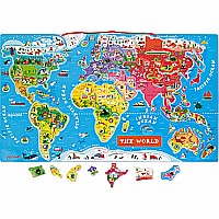 Magnetic World Puzzle English Version