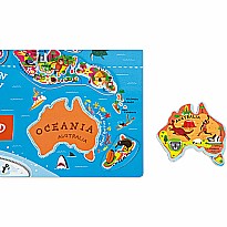 Magnetic World Map Puzzle English Version