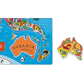 Magnetic World Map Puzzle English Version