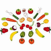 24 Pcs Fruits And Vegetables Basket