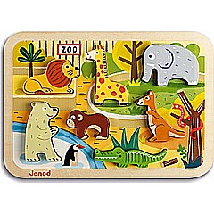 Janod Sophie la Girafe Wooden Chunky Puzzle by
