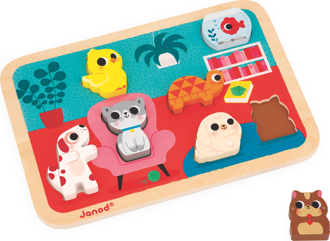 Chunky Wooden Pets Puzzle