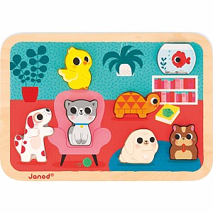 Chunky Wooden Pets Puzzle