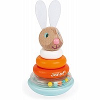 Janod Lapin - Stackable Roly-Poly Rabbit