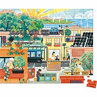  100 pc Green City Puzzle