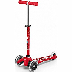Micro Mini Deluxe Scooter - LED Red