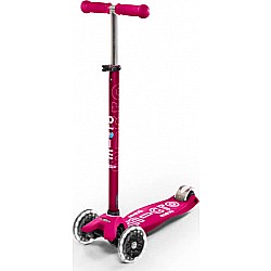 Micro Maxi Deluxe Scooter - Pink LED 