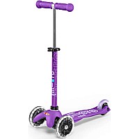 Mini Deluxe Purple LED Scooter