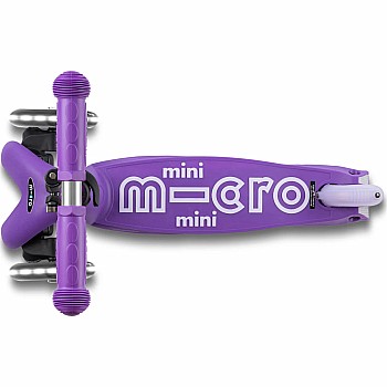 Micro Kickboard Deluxe Mini Foldable LED Scooter, Purple