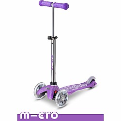 Micro Kickboard Deluxe Mini Glitter LED Scooter, Fairy Purple