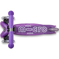 Micro Kickboard Deluxe Mini Glitter LED Scooter, Fairy Purple