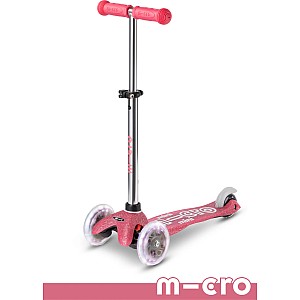 Micro Mini Glitter LED Scooter (Fairy Pink)