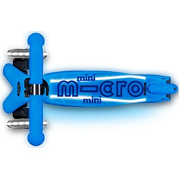 Micro Kickboard Deluxe Mini Glow Plus LED Scooter, Arctic Blue