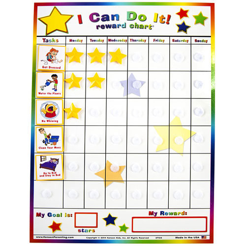 I Can Do It! Reward Chart - Over the Rainbow