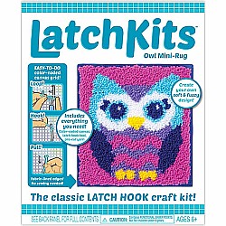 Latchkits Owl Mini-Rug Craft Kit