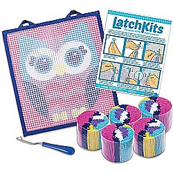 Latchkits Owl Mini-Rug Craft Kit