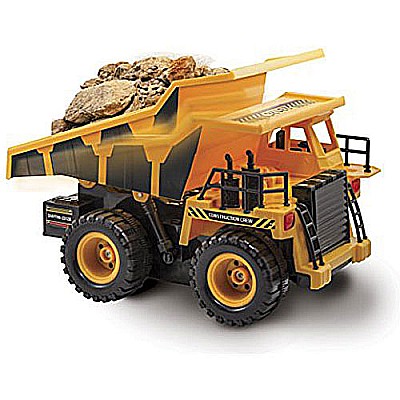 Kid Galaxy Remote Control Dump Truck. 6 Function RC Construction Toy Vehicle, 27 MHz
