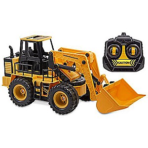 Kid Galaxy Remote Control Front Loader. RC Construction Toy Digger, 27 MHz