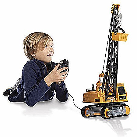 Kid Galaxy Remote Control Crane. 8-Function Construction Toy Vehicle