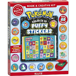 Pokemon Color-In 3D Puffy Stickers