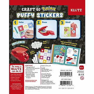 Pokemon Color-In 3D Puffy Stickers