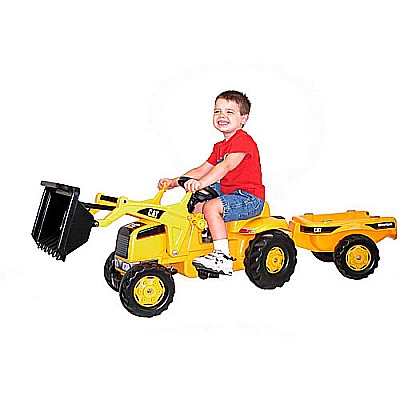 Caterpillar Kid Tractor with Trailer