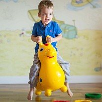 Rody Inflatable Bounce Horse (Yellow)