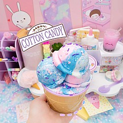 Cotton Candy  Scented Ice Cream Pint Slime