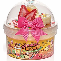Straw-nana Smoothie Glossy Signature Dome Slime