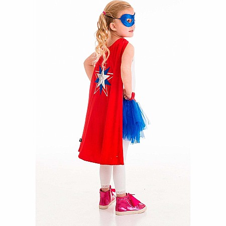 American Hero Cape & Mask Set - Ages 3-8