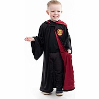 Red Hooded Wizard Robe - 5-9 Years (L/XL)