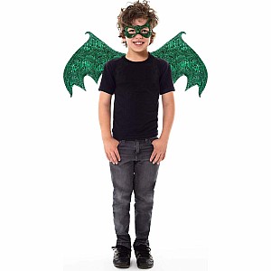 Green Dragon Wings & Mask Set