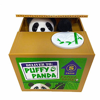 Puffy Pand Motorized Animatronic Panda Bank