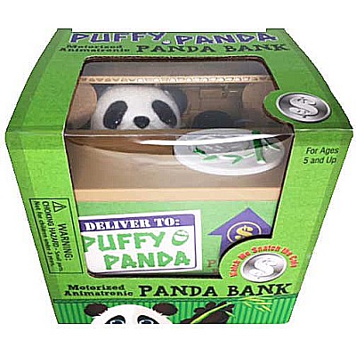 Puffy Pand Motorized Animatronic Panda Bank