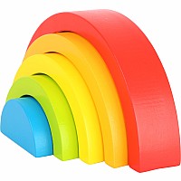 Wooden Building Blocks Rainbow