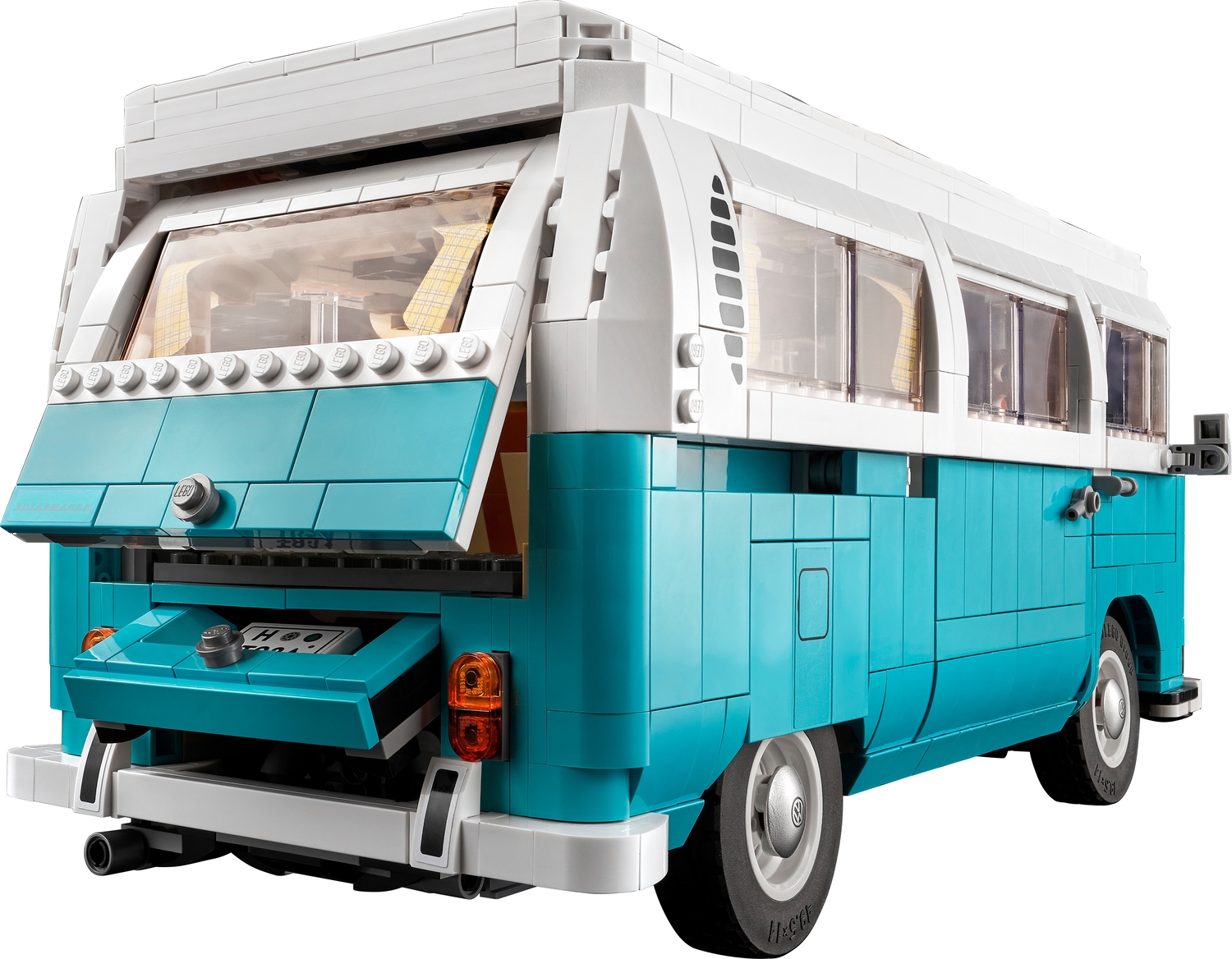 2021 VW Bully T1 Campingbus Creator Expert Building Block Geschenke Gift 1332PCS 