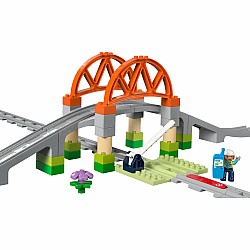  Lego Duplo 10426 Train Bridge and Tracks Expansion Set	