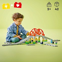  Lego Duplo 10426 Train Bridge and Tracks Expansion Set	