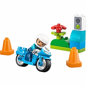 LEGO DUPLO Town: Blue Police Motorcycle