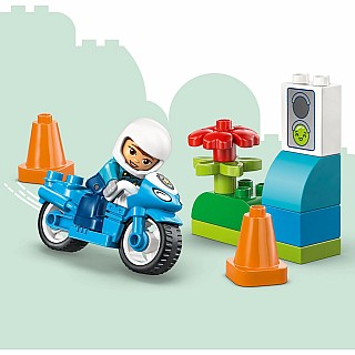LEGO DUPLO Town: Blue Police Motorcycle